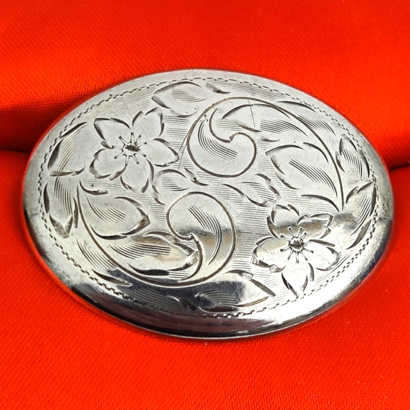 Vintage 60s La Reine Sterling Silver Victorian brooch - Picture 1 of 11